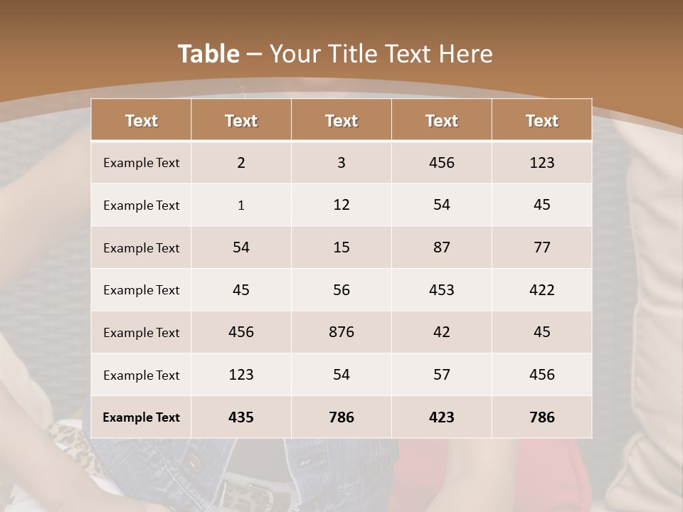 A Woman Sitting On A Couch With Her Legs Crossed PowerPoint Template