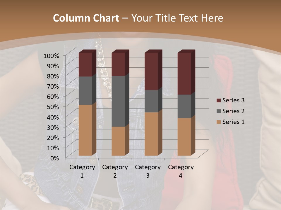 A Woman Sitting On A Couch With Her Legs Crossed PowerPoint Template