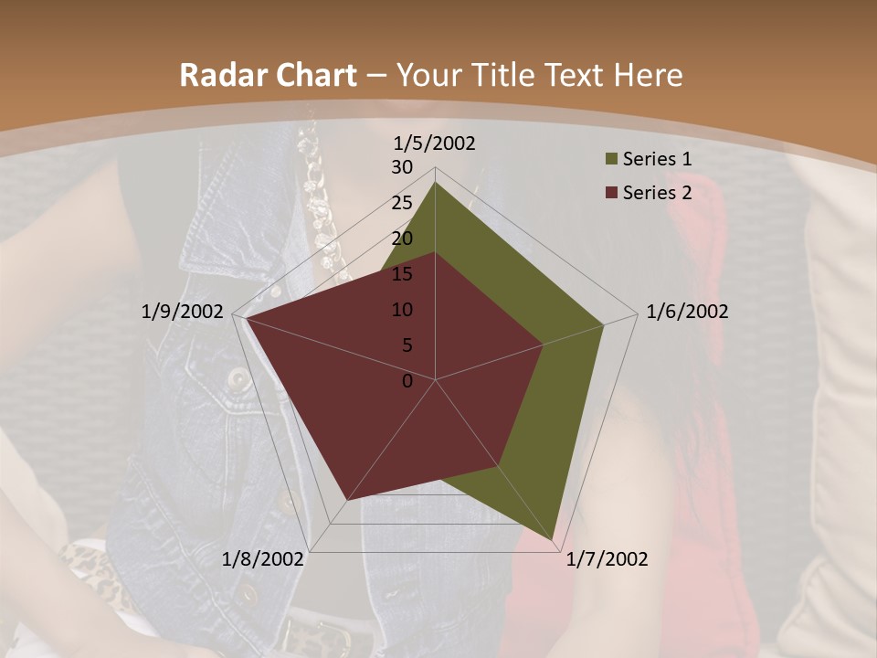 A Woman Sitting On A Couch With Her Legs Crossed PowerPoint Template