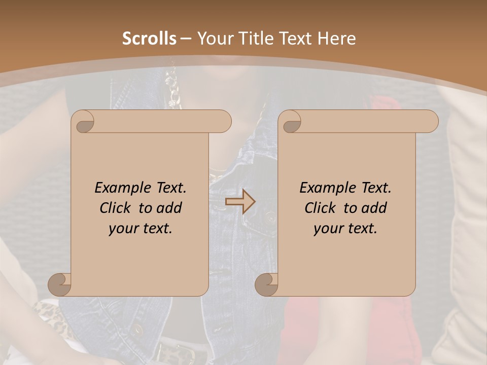 A Woman Sitting On A Couch With Her Legs Crossed PowerPoint Template