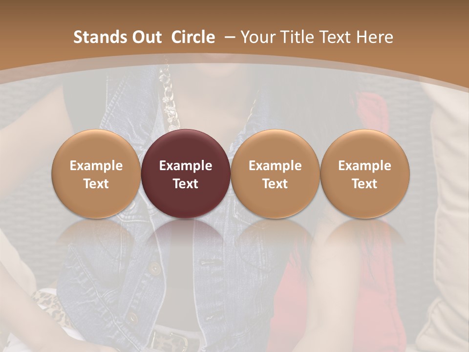 A Woman Sitting On A Couch With Her Legs Crossed PowerPoint Template