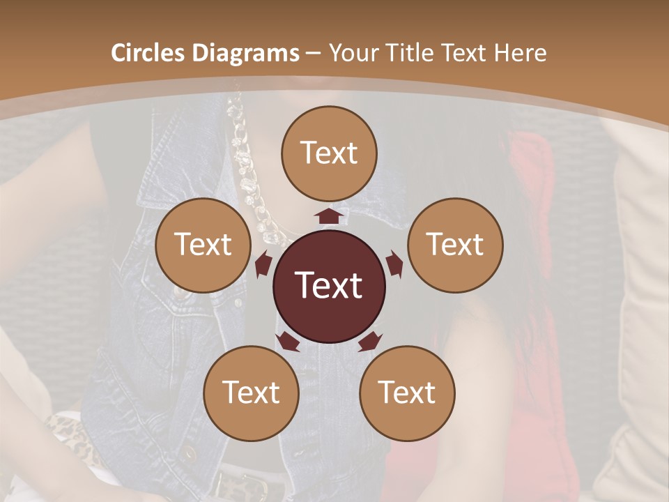 A Woman Sitting On A Couch With Her Legs Crossed PowerPoint Template