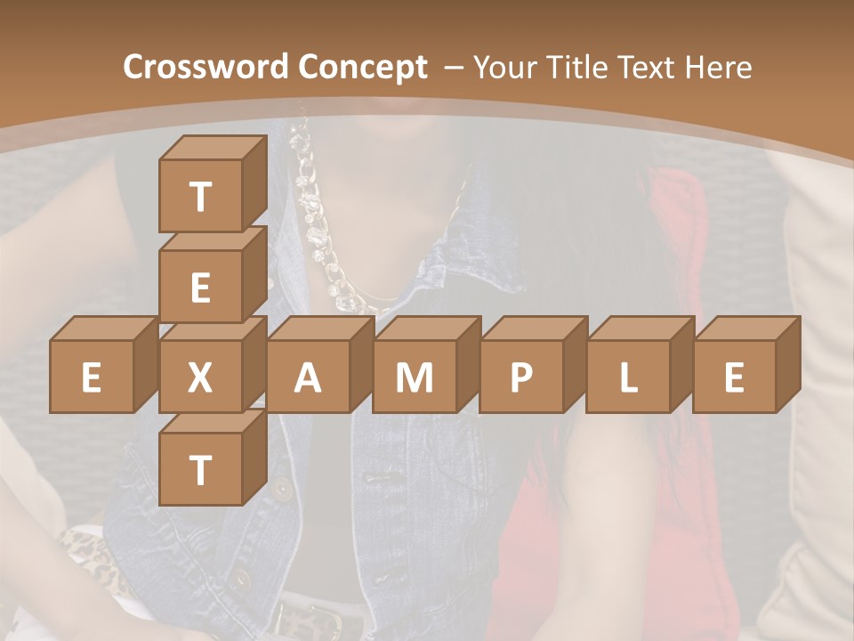 A Woman Sitting On A Couch With Her Legs Crossed PowerPoint Template