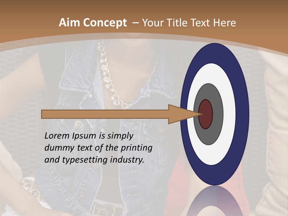 A Woman Sitting On A Couch With Her Legs Crossed PowerPoint Template