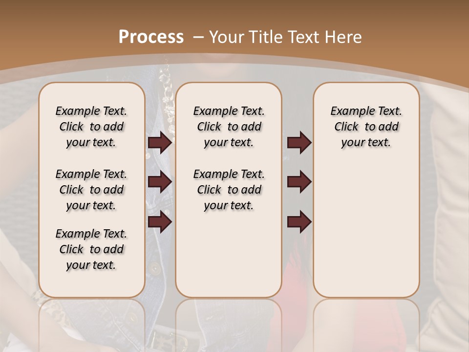 A Woman Sitting On A Couch With Her Legs Crossed PowerPoint Template