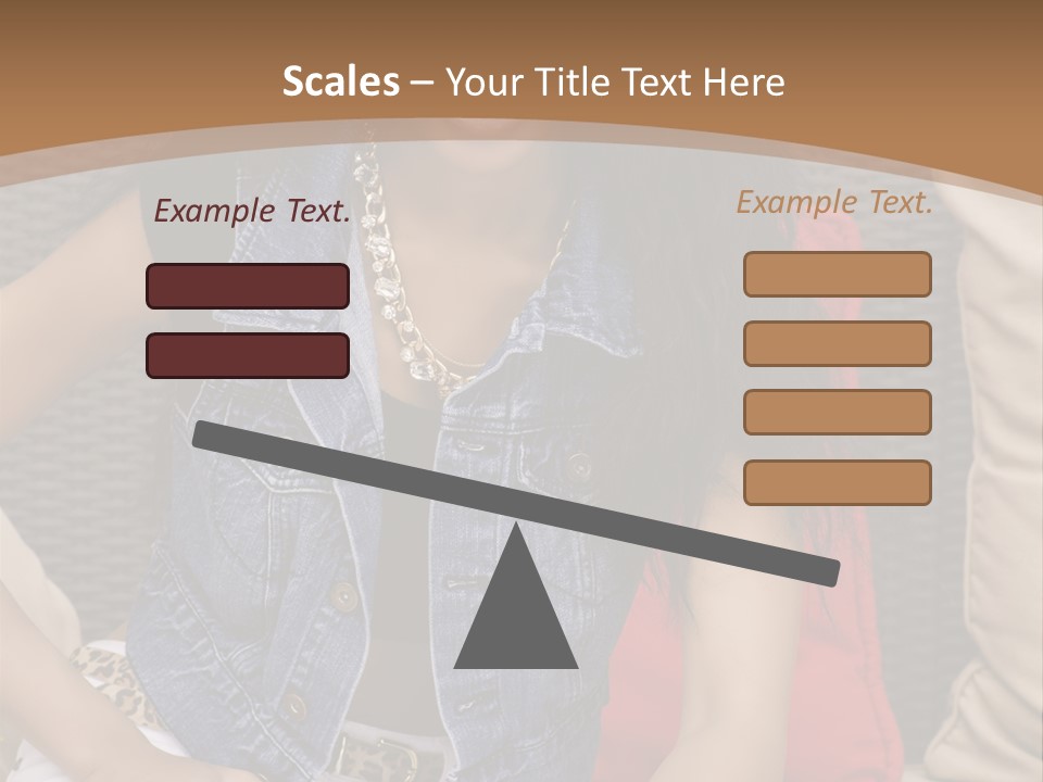 A Woman Sitting On A Couch With Her Legs Crossed PowerPoint Template