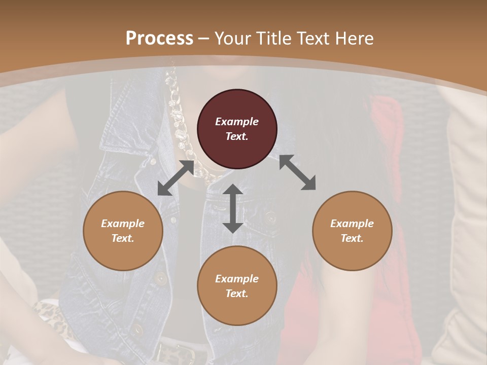 A Woman Sitting On A Couch With Her Legs Crossed PowerPoint Template