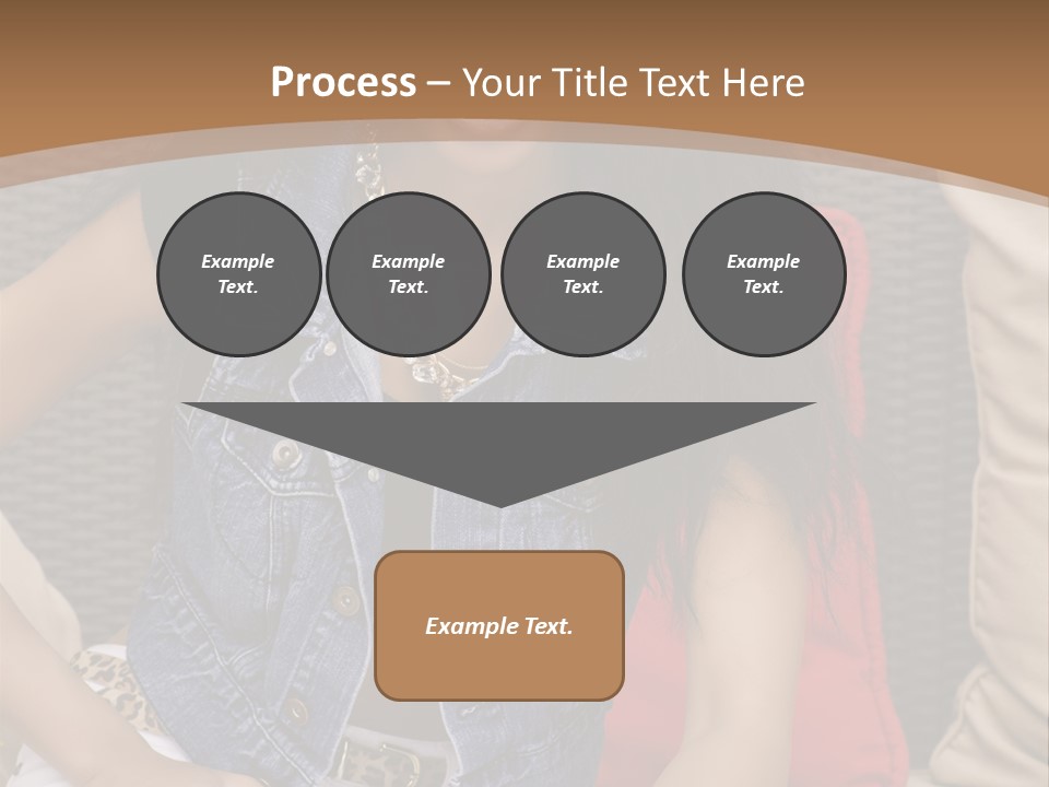 A Woman Sitting On A Couch With Her Legs Crossed PowerPoint Template