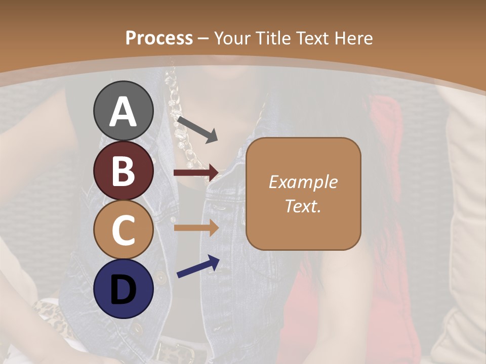 A Woman Sitting On A Couch With Her Legs Crossed PowerPoint Template