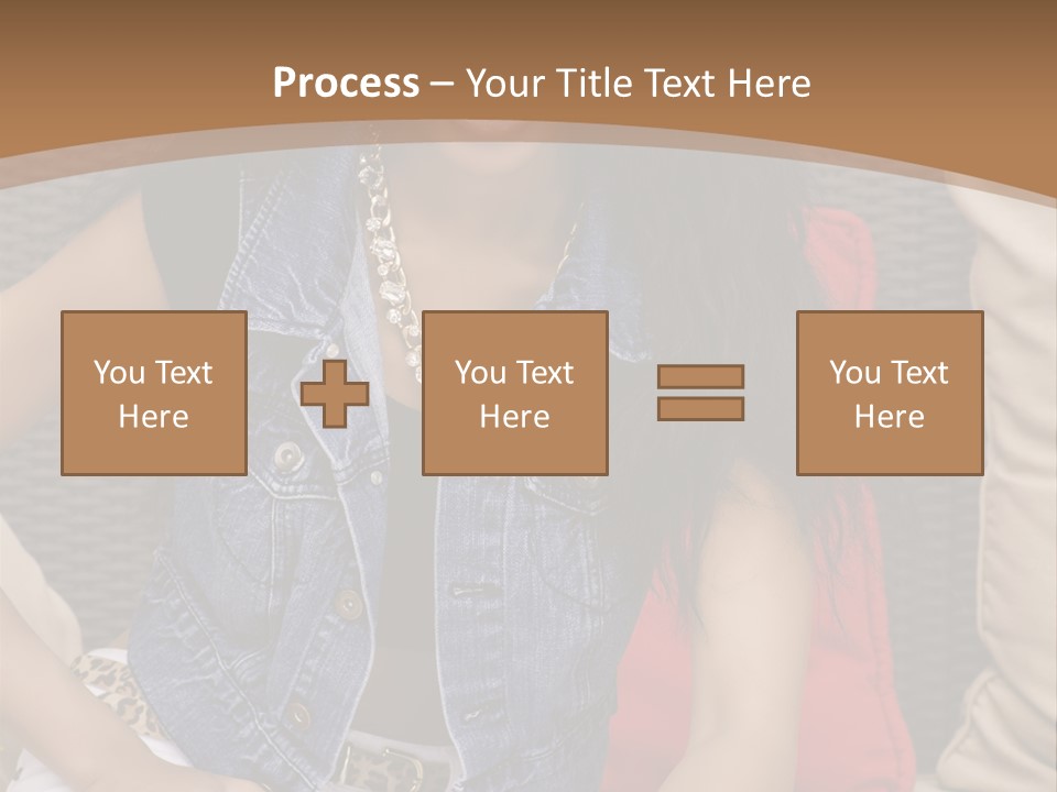 A Woman Sitting On A Couch With Her Legs Crossed PowerPoint Template