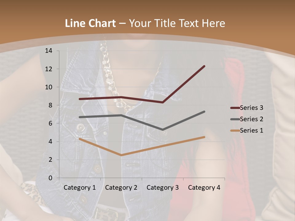 A Woman Sitting On A Couch With Her Legs Crossed PowerPoint Template