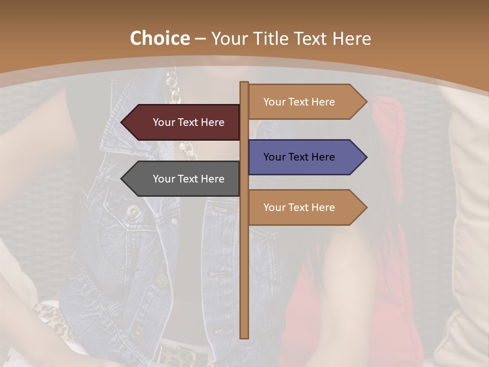 A Woman Sitting On A Couch With Her Legs Crossed PowerPoint Template