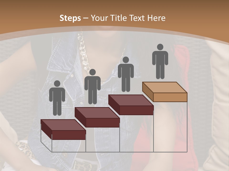 A Woman Sitting On A Couch With Her Legs Crossed PowerPoint Template