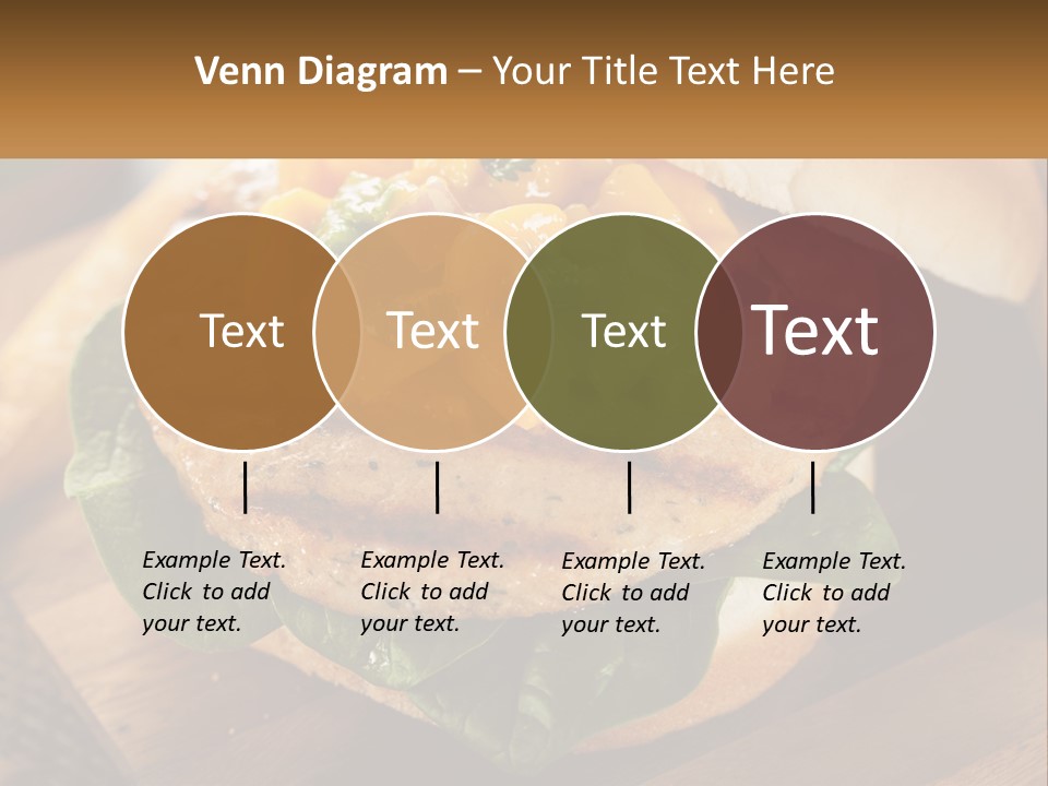 A Chicken Sandwich With Cheese And Lettuce On A Wooden Cutting Board PowerPoint Template