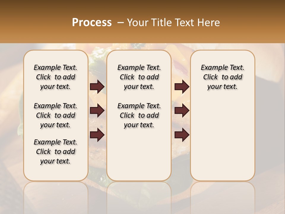 A Chicken Sandwich With Cheese And Lettuce On A Wooden Cutting Board PowerPoint Template