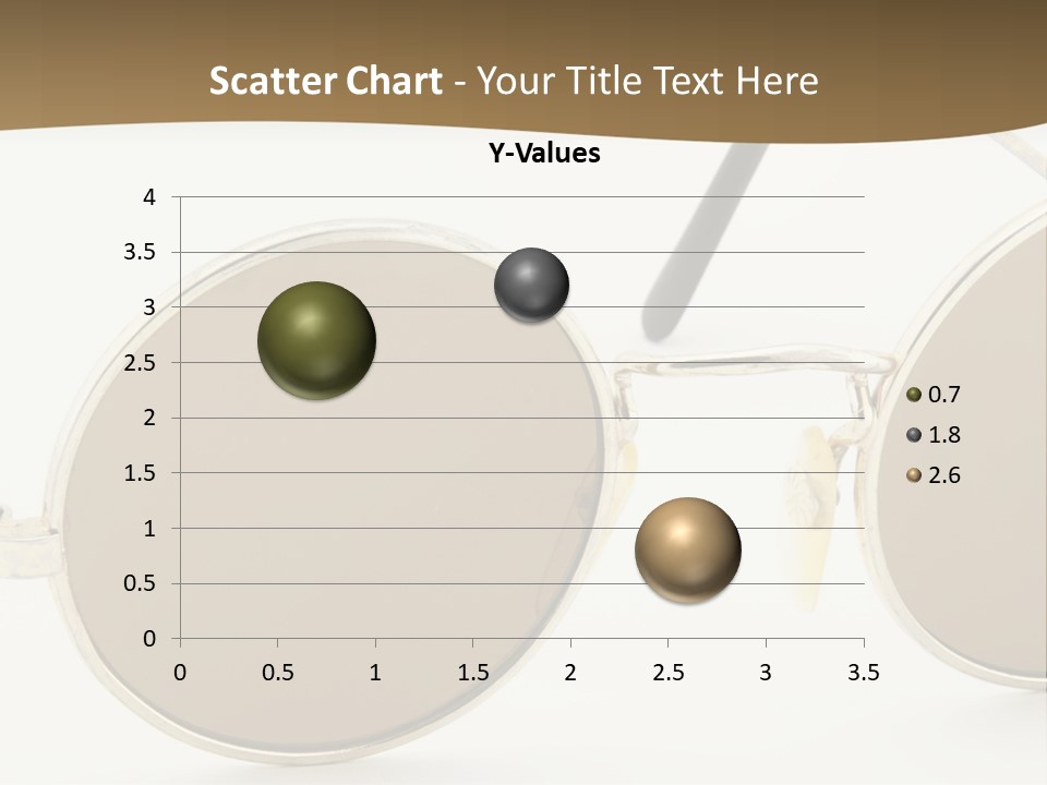 A Pair Of Sunglasses With A Brown Background PowerPoint Template