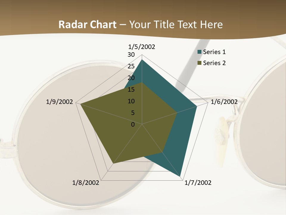A Pair Of Sunglasses With A Brown Background PowerPoint Template