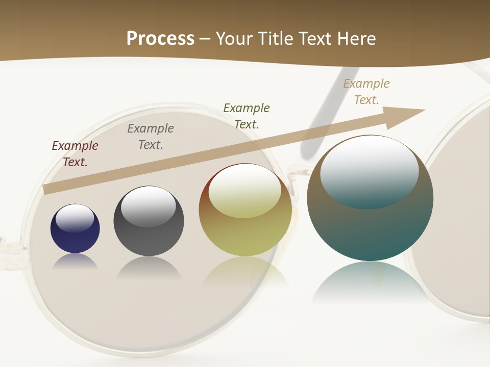 A Pair Of Sunglasses With A Brown Background PowerPoint Template