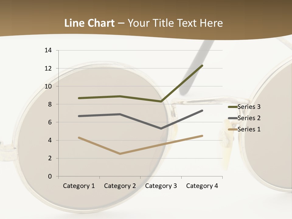 A Pair Of Sunglasses With A Brown Background PowerPoint Template
