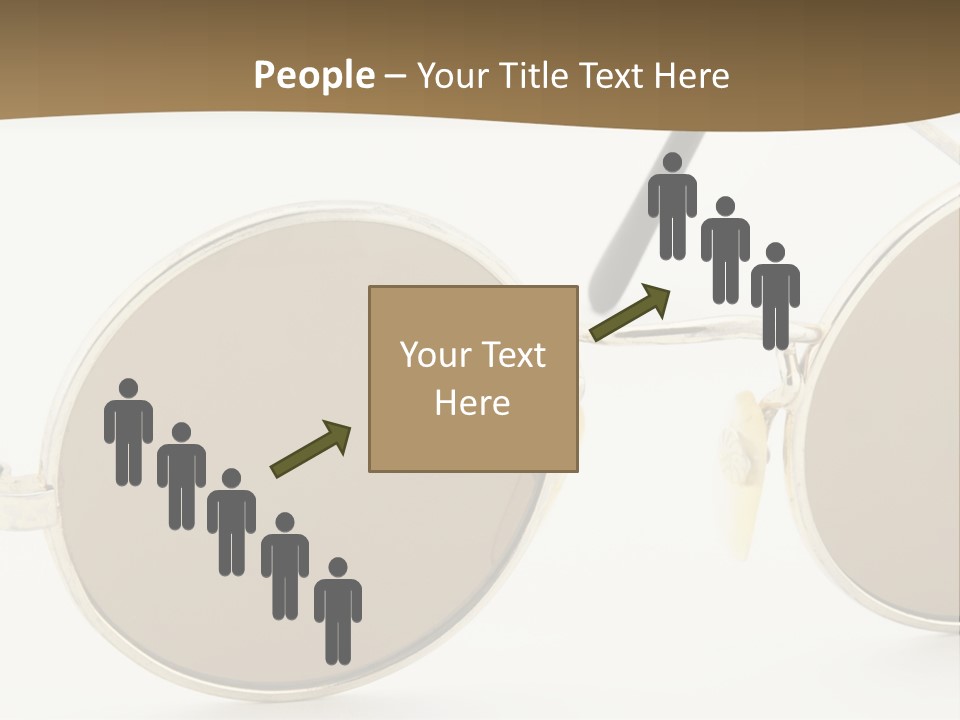 A Pair Of Sunglasses With A Brown Background PowerPoint Template