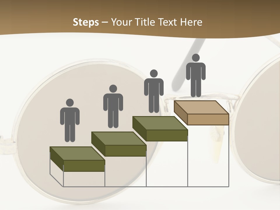 A Pair Of Sunglasses With A Brown Background PowerPoint Template