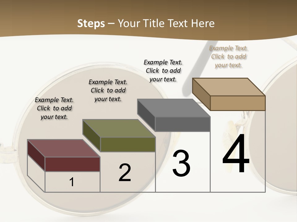 A Pair Of Sunglasses With A Brown Background PowerPoint Template