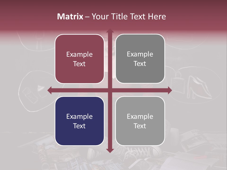 A Woman Sitting In Front Of A Blackboard With A Laptop PowerPoint Template