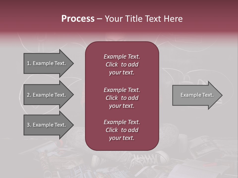 A Woman Sitting In Front Of A Blackboard With A Laptop PowerPoint Template