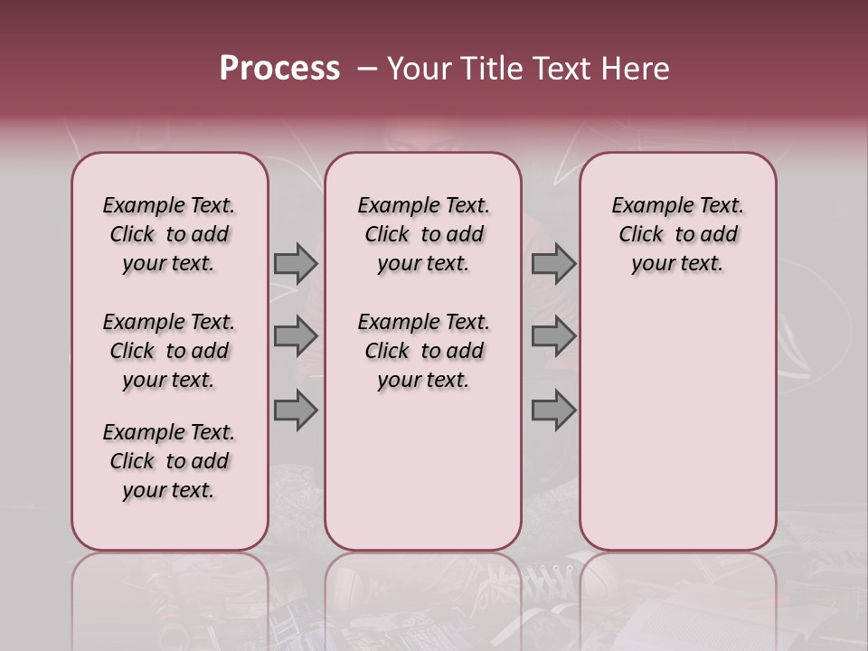 A Woman Sitting In Front Of A Blackboard With A Laptop PowerPoint Template