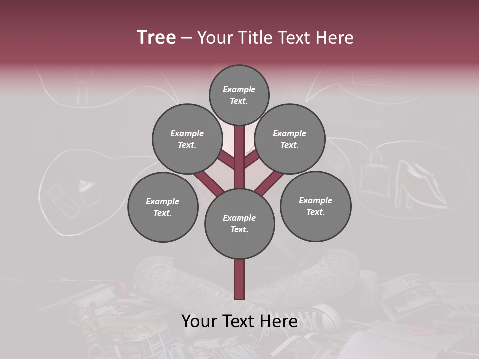A Woman Sitting In Front Of A Blackboard With A Laptop PowerPoint Template