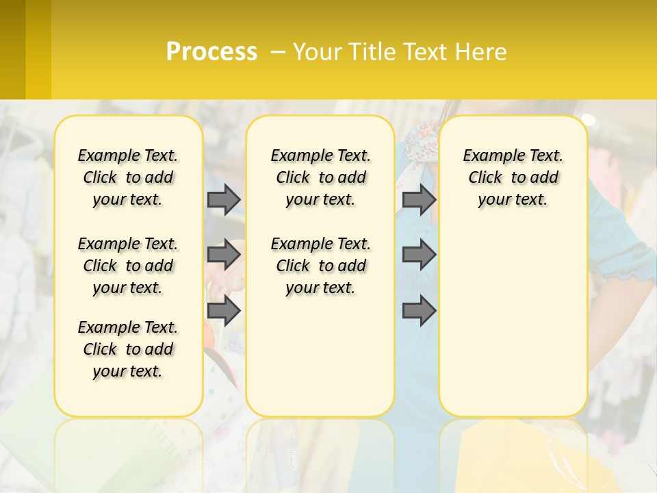 A Woman Holding Shopping Bags In A Store PowerPoint Template
