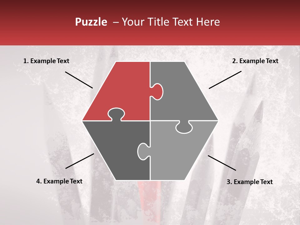 A Group Of Pencils With A Red Pencil In The Middle Of Them PowerPoint Template