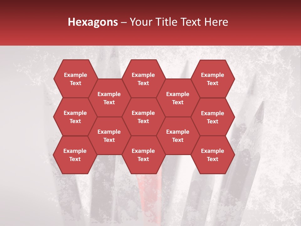 A Group Of Pencils With A Red Pencil In The Middle Of Them PowerPoint Template