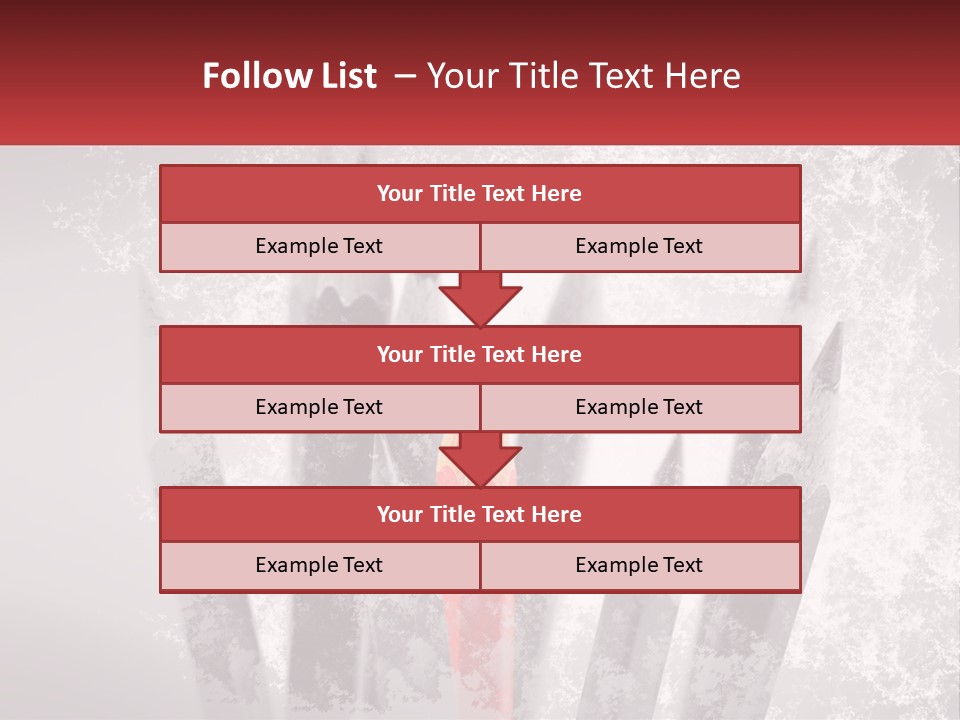 A Group Of Pencils With A Red Pencil In The Middle Of Them PowerPoint Template