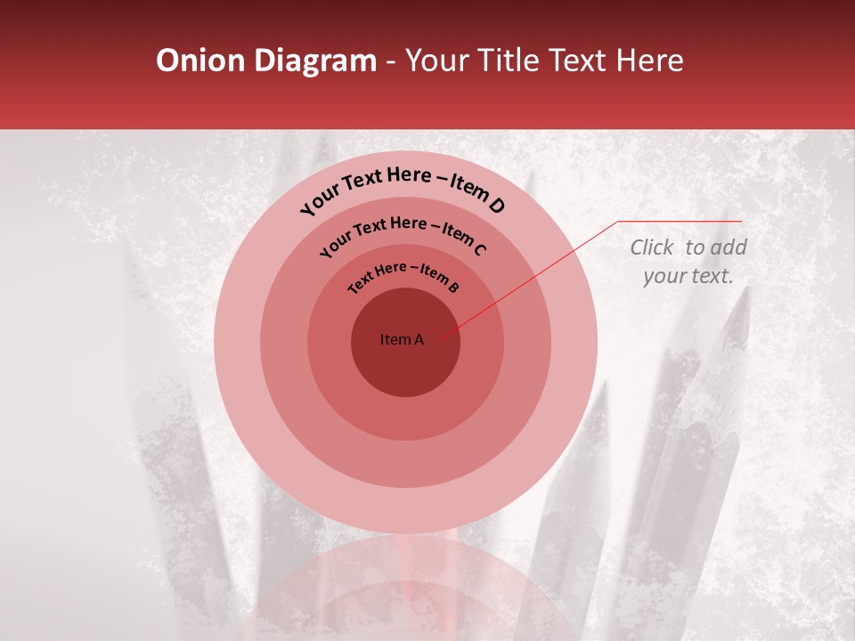 A Group Of Pencils With A Red Pencil In The Middle Of Them PowerPoint Template
