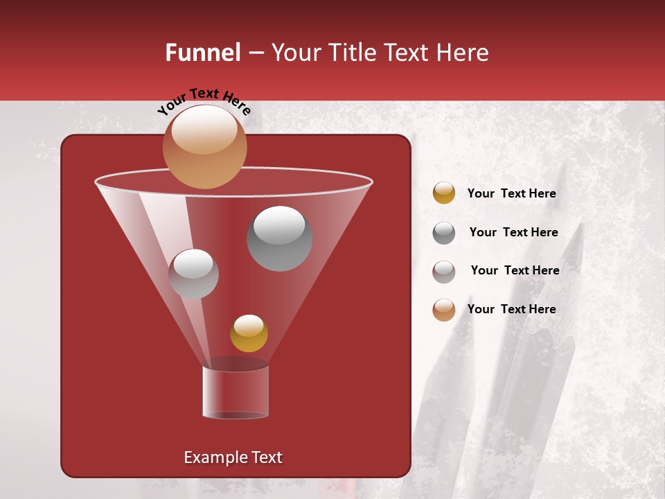 A Group Of Pencils With A Red Pencil In The Middle Of Them PowerPoint Template