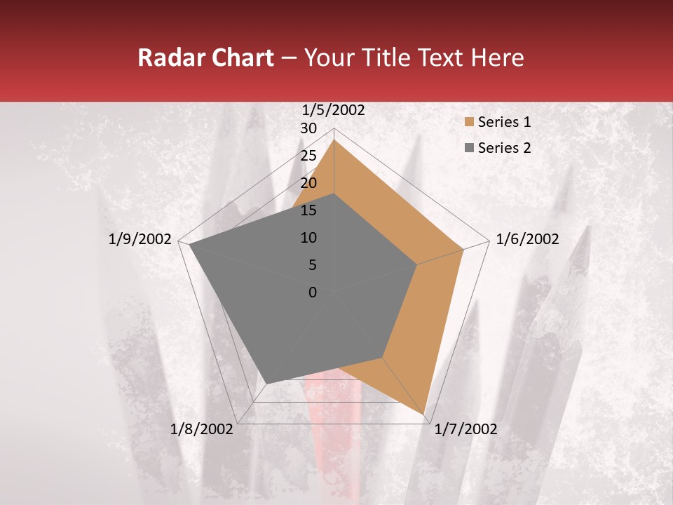 A Group Of Pencils With A Red Pencil In The Middle Of Them PowerPoint Template