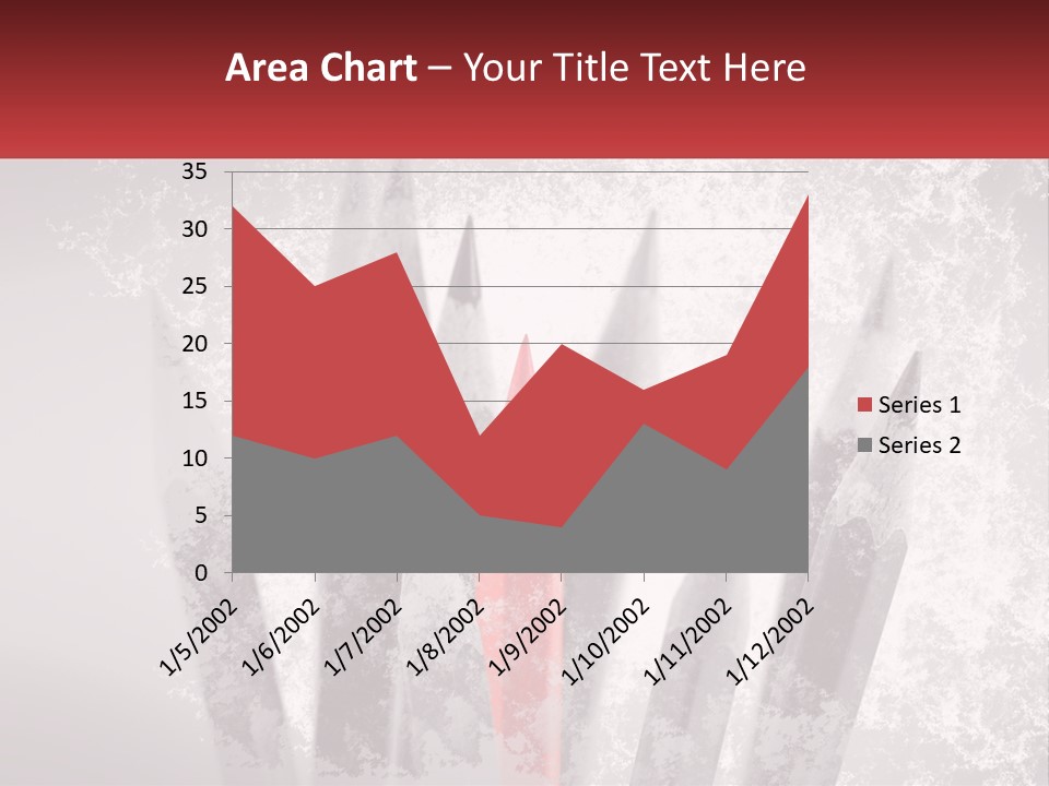 A Group Of Pencils With A Red Pencil In The Middle Of Them PowerPoint Template