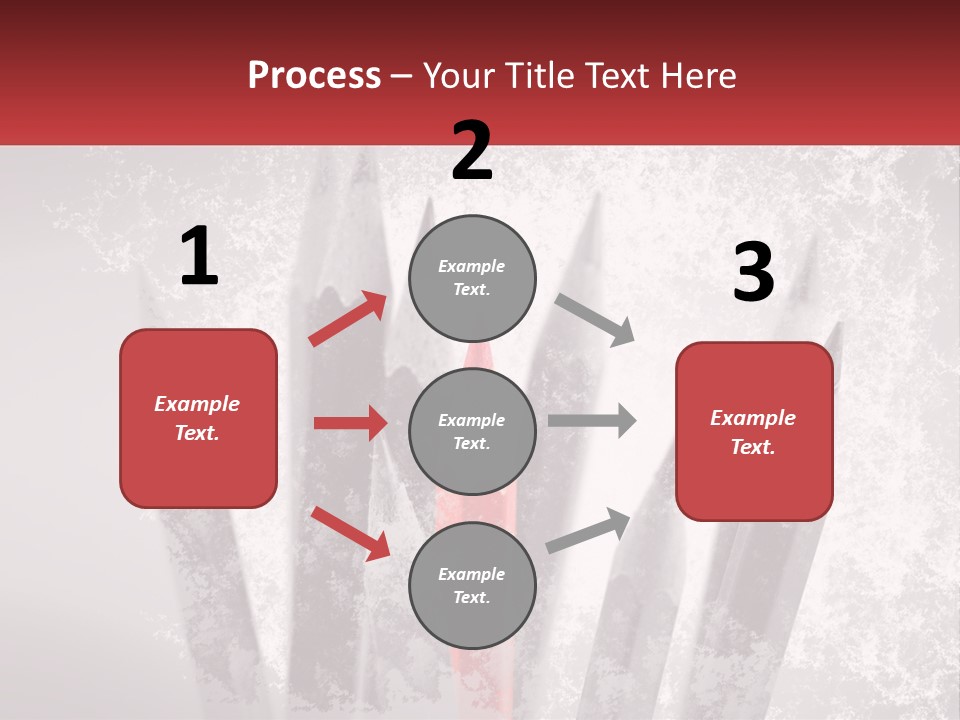 A Group Of Pencils With A Red Pencil In The Middle Of Them PowerPoint Template