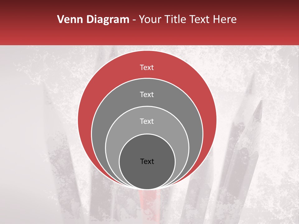 A Group Of Pencils With A Red Pencil In The Middle Of Them PowerPoint Template