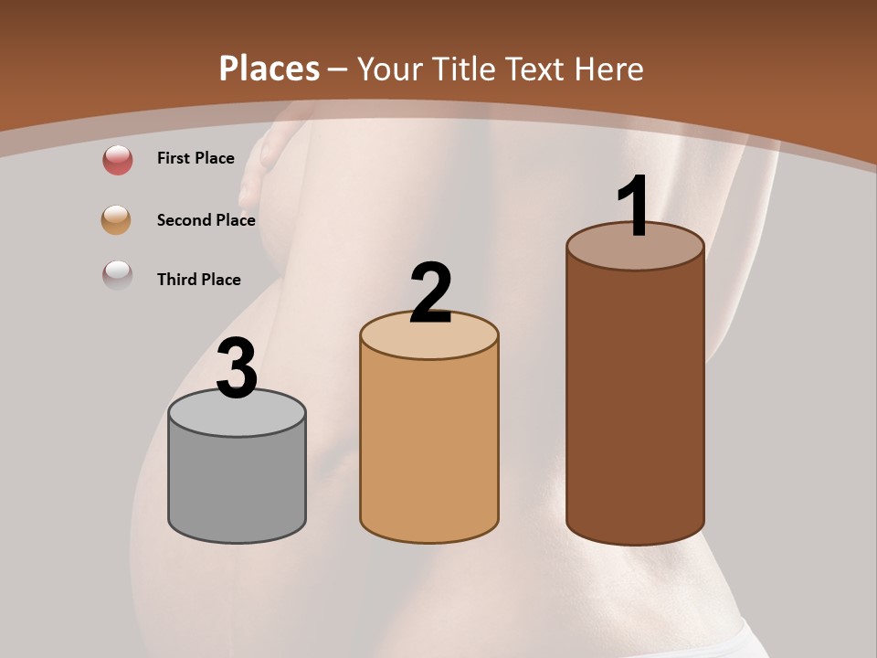 A Pregnant Woman In A White Panties Powerpoint Presentation PowerPoint Template