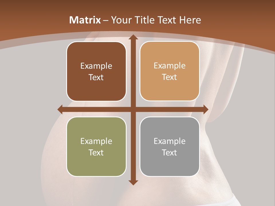 A Pregnant Woman In A White Panties Powerpoint Presentation PowerPoint Template