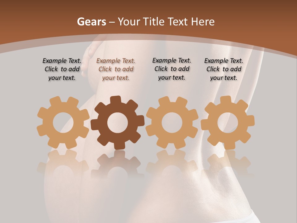 A Pregnant Woman In A White Panties Powerpoint Presentation PowerPoint Template