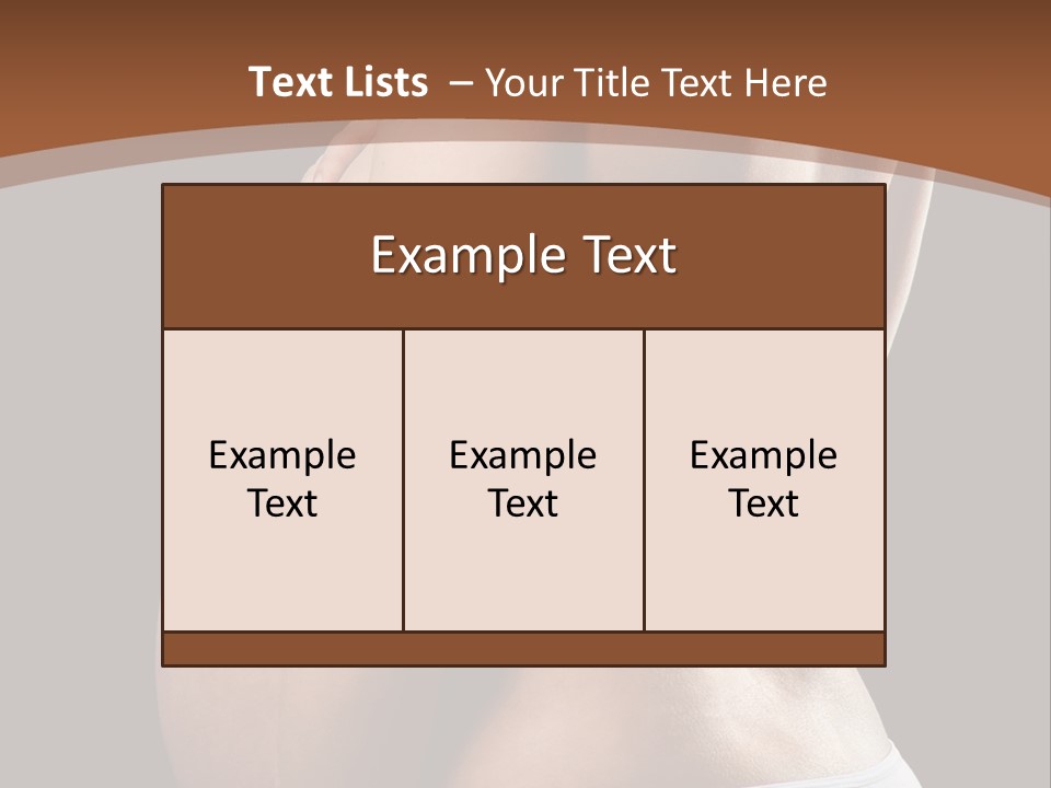 A Pregnant Woman In A White Panties Powerpoint Presentation PowerPoint Template