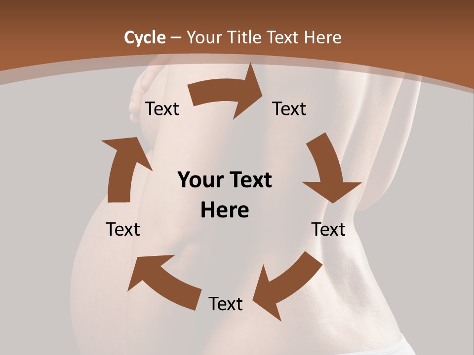 A Pregnant Woman In A White Panties Powerpoint Presentation PowerPoint Template