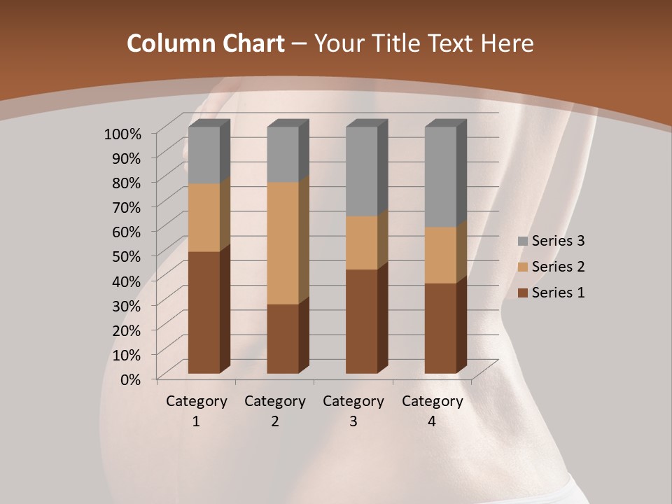 A Pregnant Woman In A White Panties Powerpoint Presentation PowerPoint Template