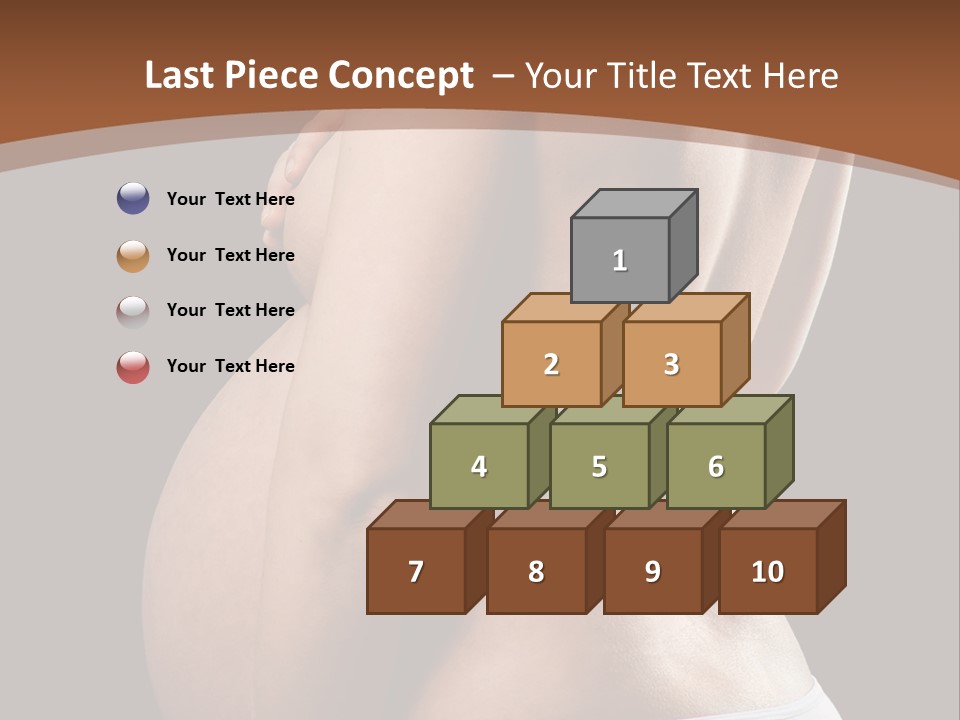 A Pregnant Woman In A White Panties Powerpoint Presentation PowerPoint Template