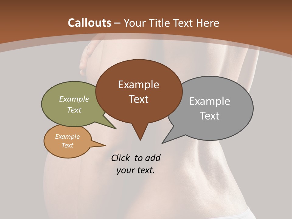 A Pregnant Woman In A White Panties Powerpoint Presentation PowerPoint Template