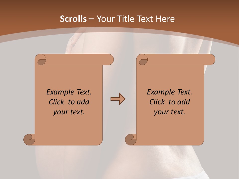 A Pregnant Woman In A White Panties Powerpoint Presentation PowerPoint Template