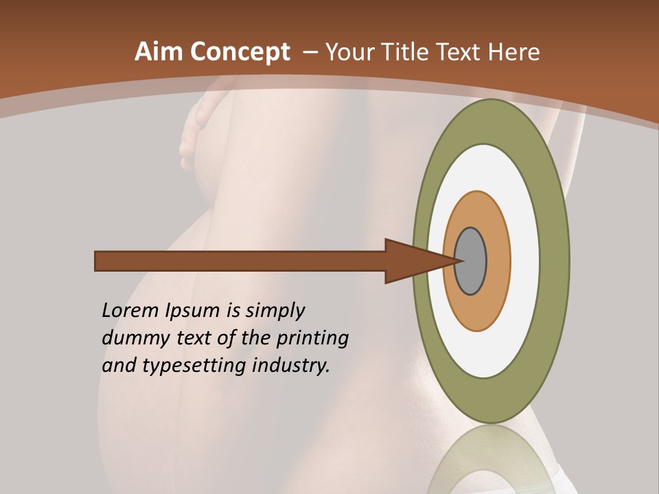 A Pregnant Woman In A White Panties Powerpoint Presentation PowerPoint Template